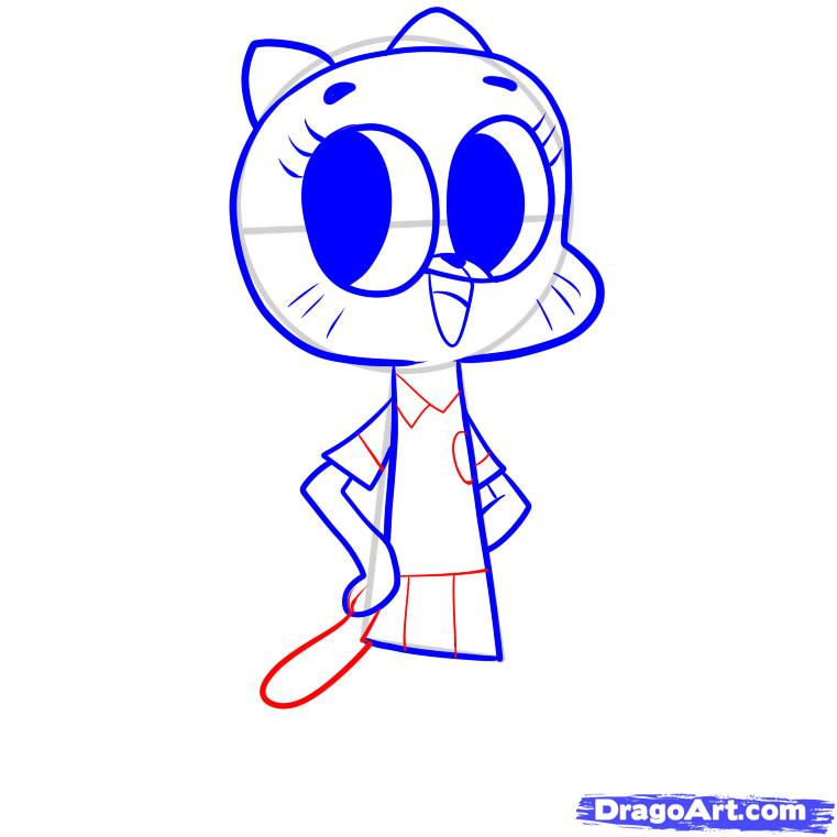 761x761 Step How To Draw Mom, Amazing World Of Gumball