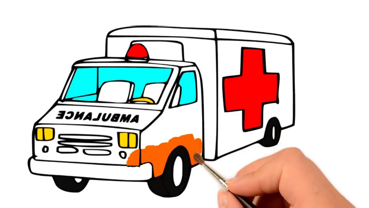 1280x720 Drawing Ambulance Painting Ambulance