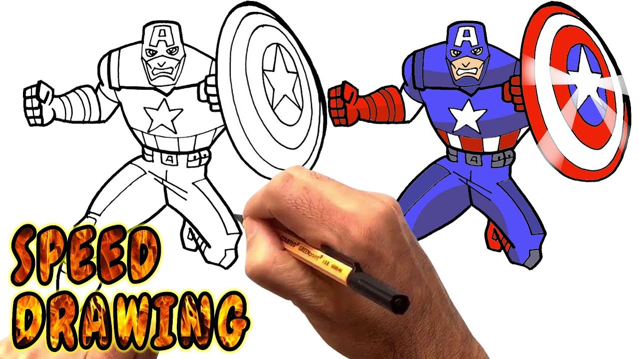 1280x720 How To Draw Captain America