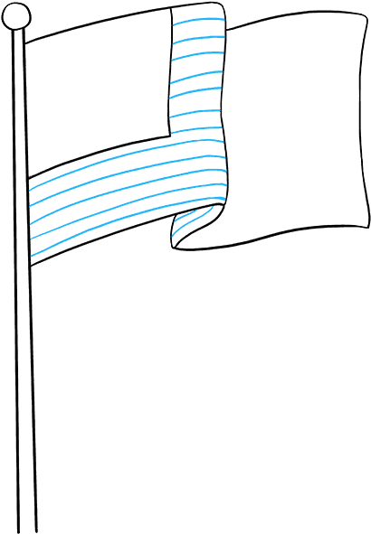 410x591 Hd How To Draw American Flag