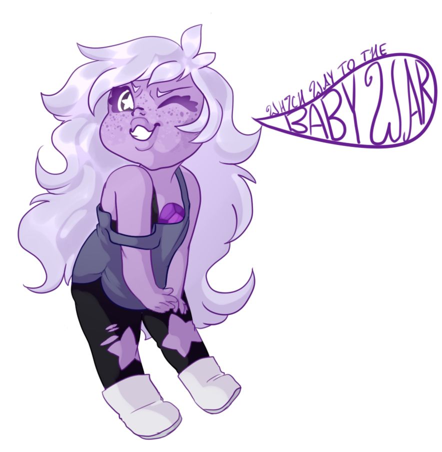 884x904 cute drawing of amethyst from steven universe steven