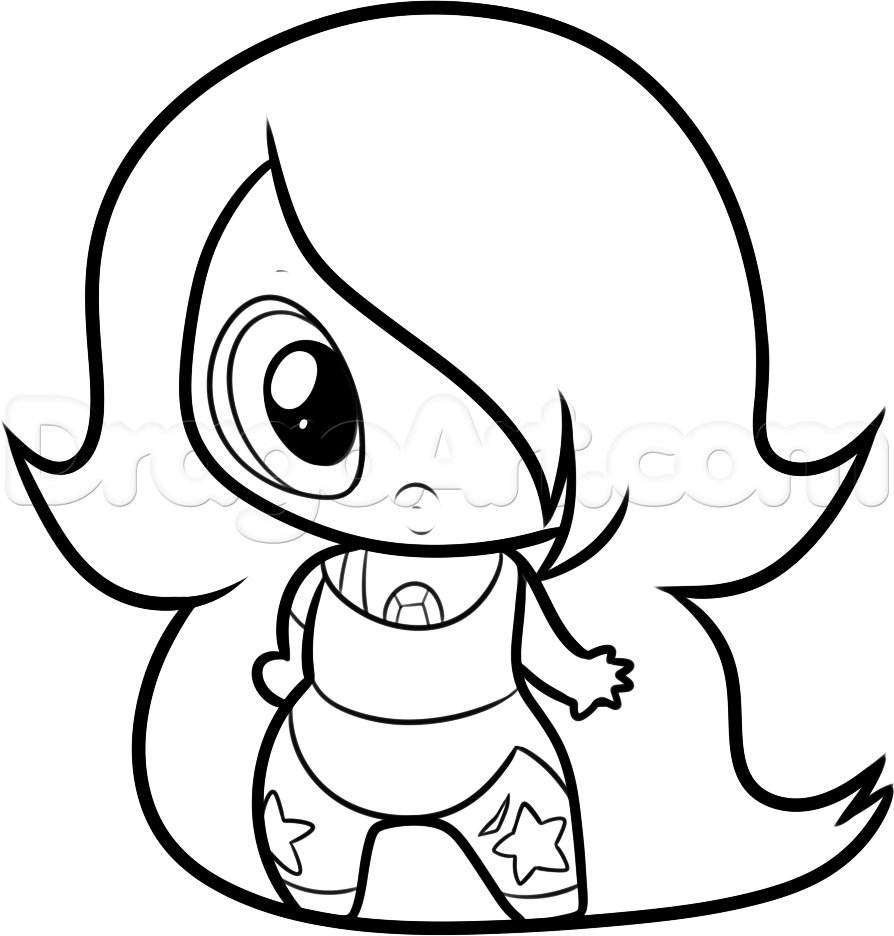 894x936 draw chibi amethyst from steven universe, step