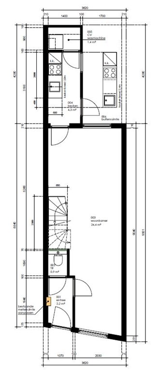 331x768 Middelweg, Leiden