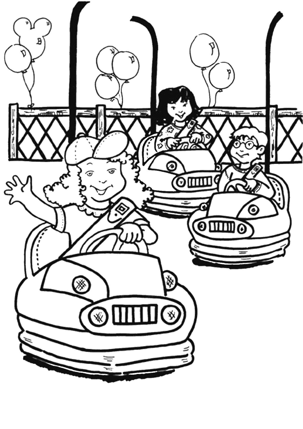 1273x1800 Amusement Park Coloring Pages