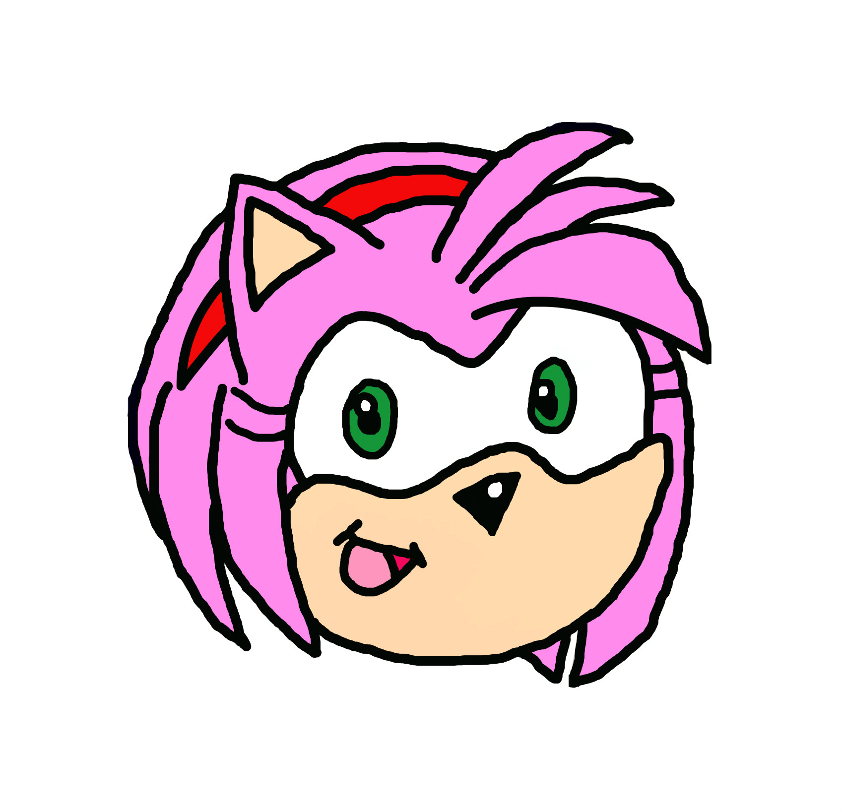 1695x1637 Amy Rose An Anime Speedpaint Drawing