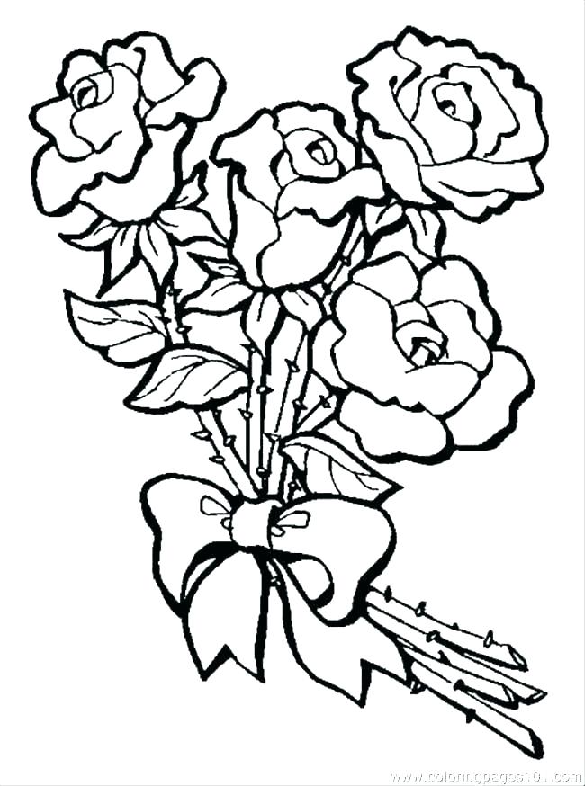 650x874 Printable Roses Roses Coloring Pages Printable Rose Ideal Pictures