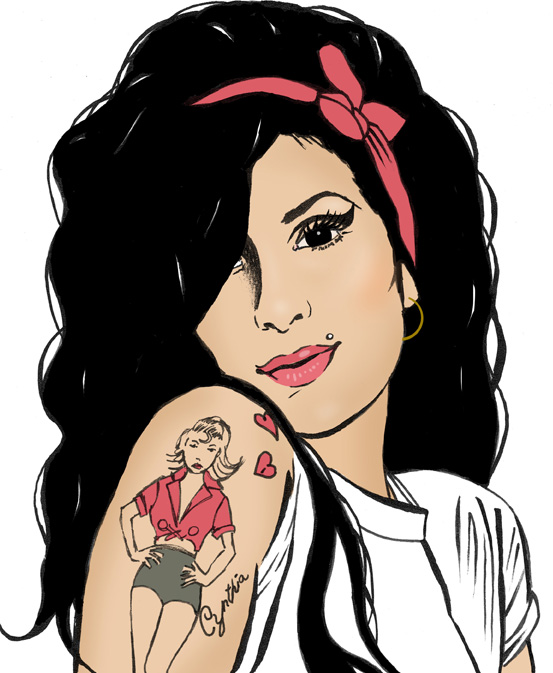 553x673 Amy Winehouse Ali Hansen Illustration