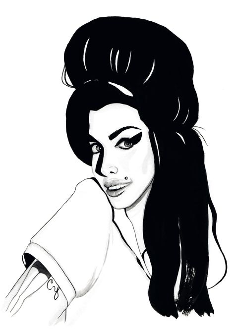 Amy Winehouse Drawing | Free download on ClipArtMag