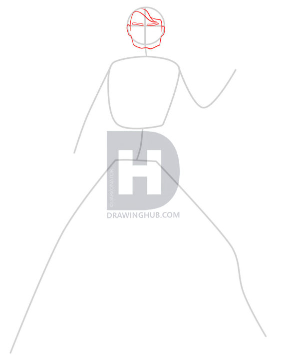 583x720 How To Draw Anakin, Step