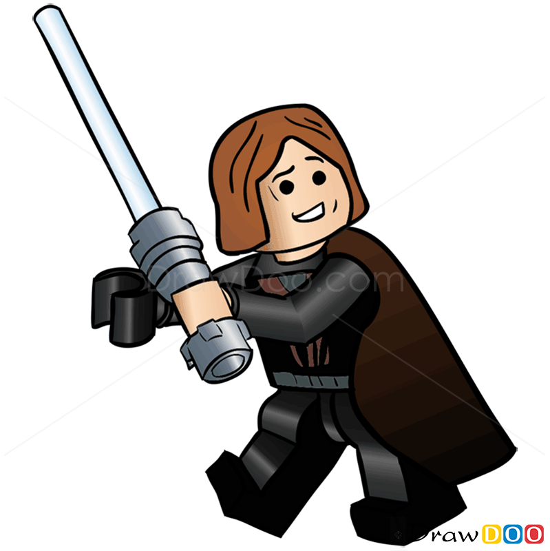 799x800 How To Draw Anakin Skywalker, Lego Starwars