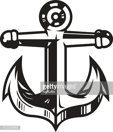 385x448 Anchor Drawing Premium Clipart