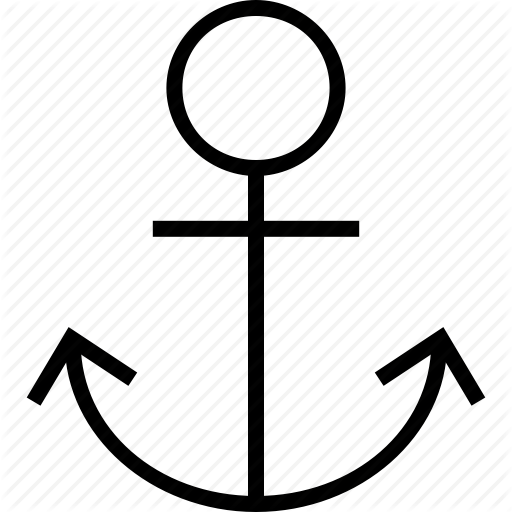 512x512 Anchor, Hyper, Link, Text Icon