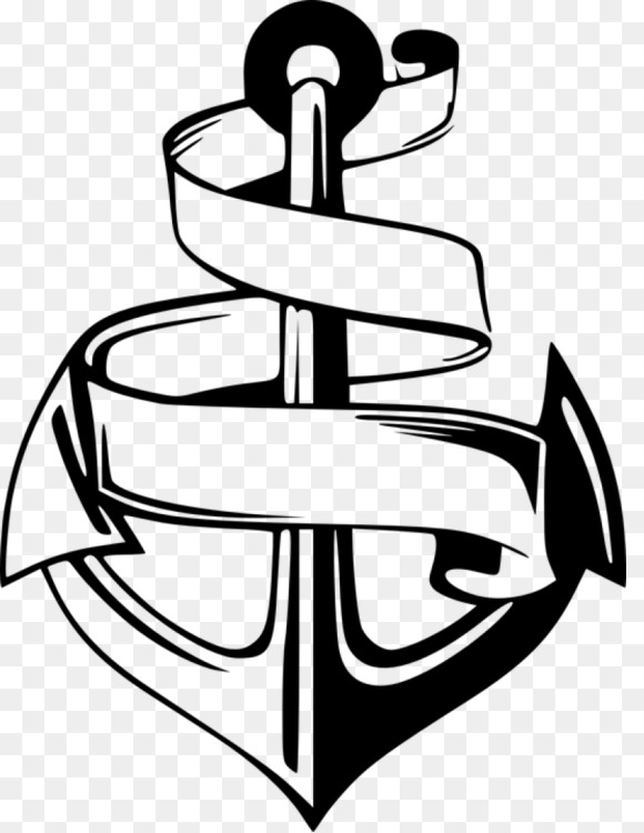 580x750 Anchor Black And White Ship Drawing Cc0
