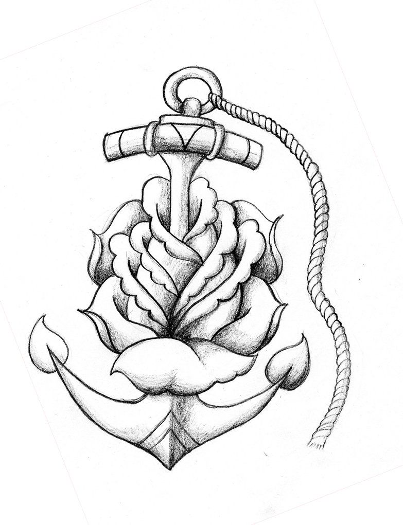 Anchor Tattoo Drawings