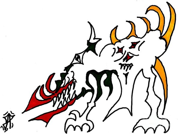 600x448 Ancient Dragon Drawings Fine Art America