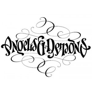300x300 Angel And Demons Ambigram Tattoos