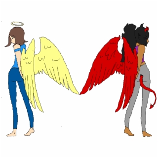 320x320 Hd Angel And Devil