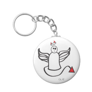 307x307 Angel Devil Keychains Lanyards Zazzle