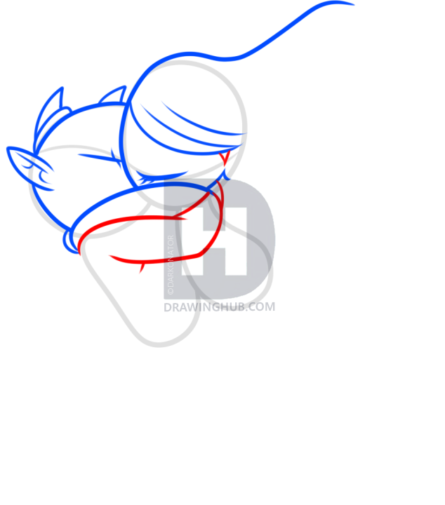 634x720 How To Draw Demon And Angel Love, Step