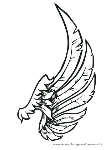 339x480 Angel Drawing Template