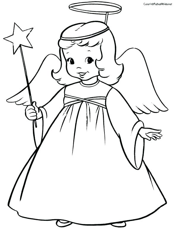603x779 Beautiful Angel Coloring Pages Pictures Weeping