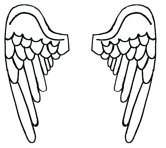 640x570 Angel Drawing Template Drawings Sketches Wings