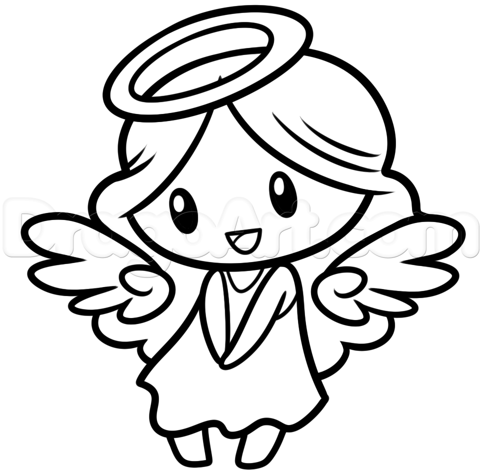 964x948 Drawing A Chibi Angel, Step