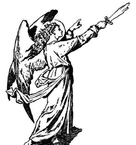 468x500 Angel Drawing