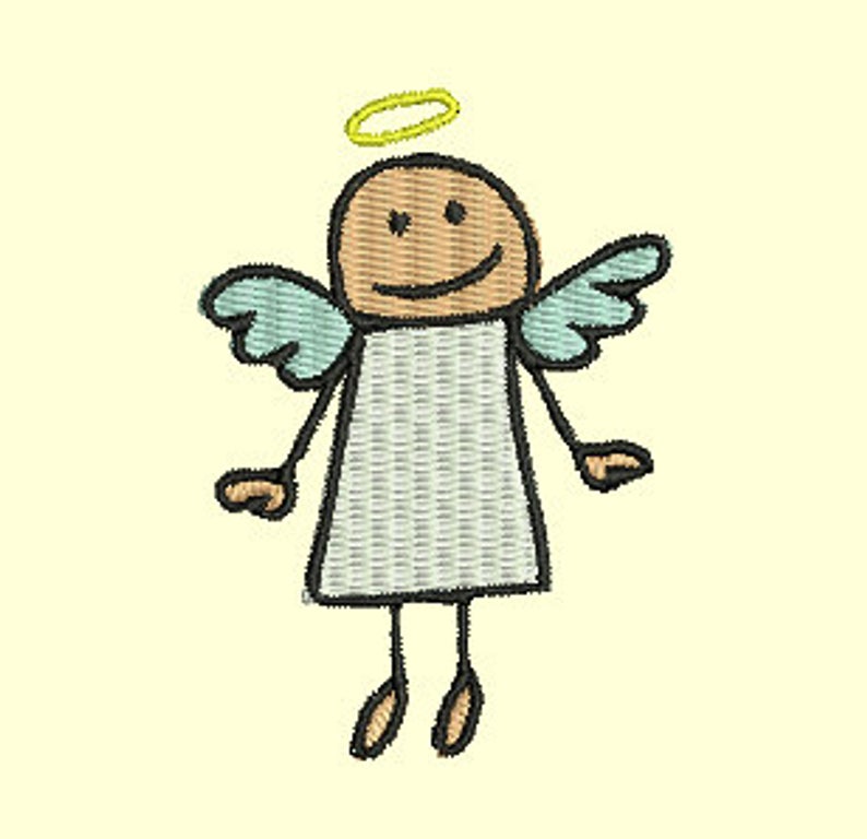 794x768 Angel Drawing Machine Embroidery Design Angel Machine Etsy