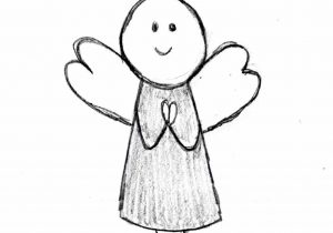 300x210 Angel Simple Drawing Simple Angel Sketch