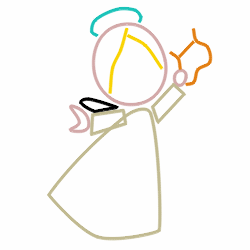 250x250 Drawing A Cartoon Angel