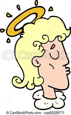 289x470 Cartoon Doodle Angel Face