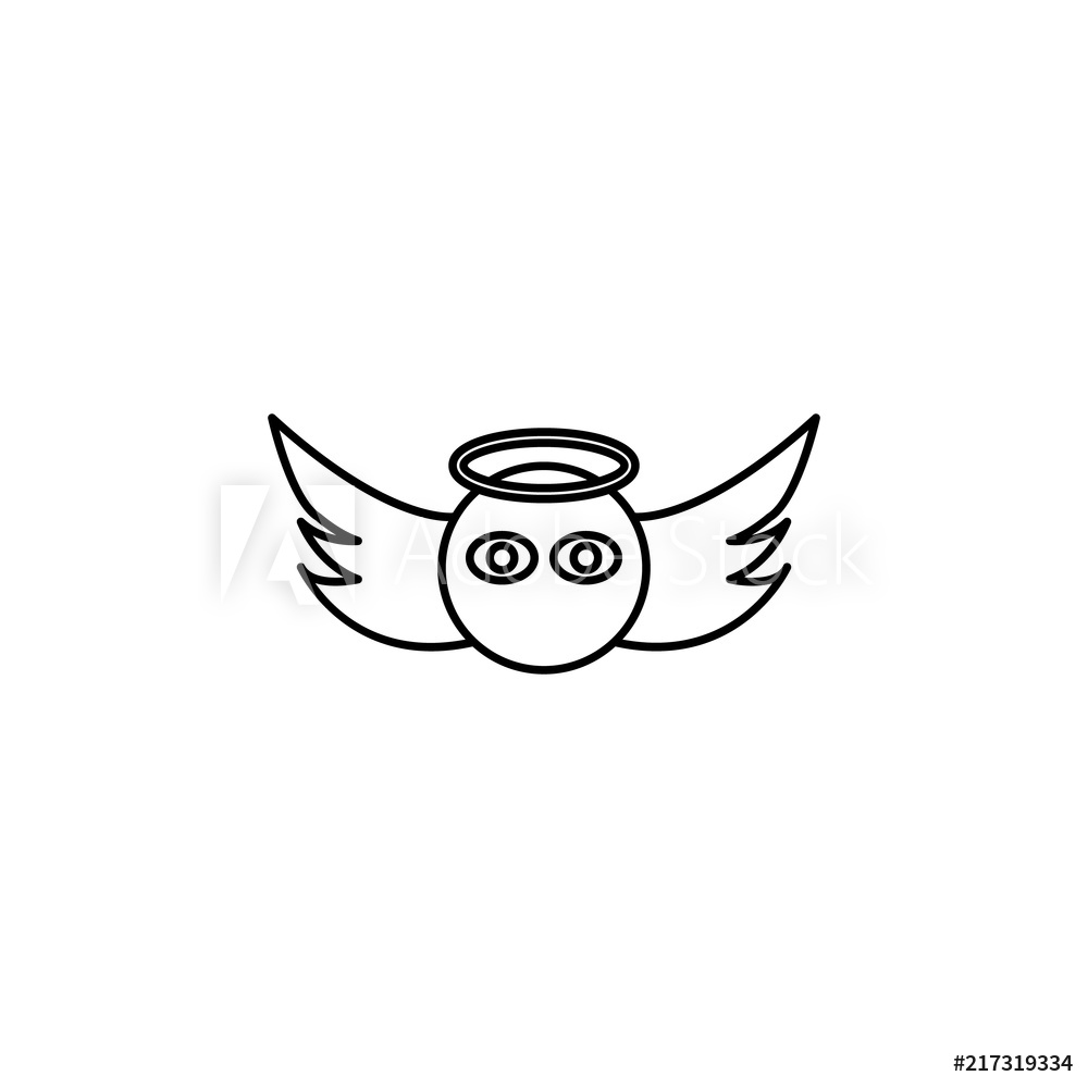 1000x1000 photo art print angel face icon europosters