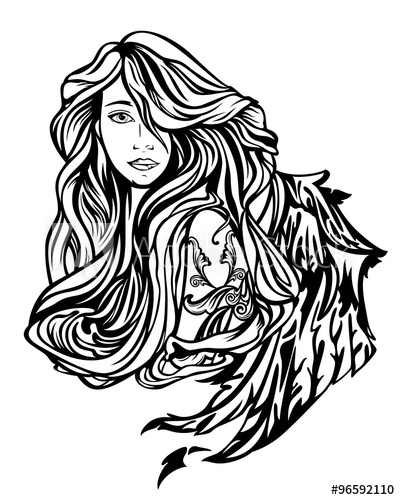 400x500 Angel Girl Portrait