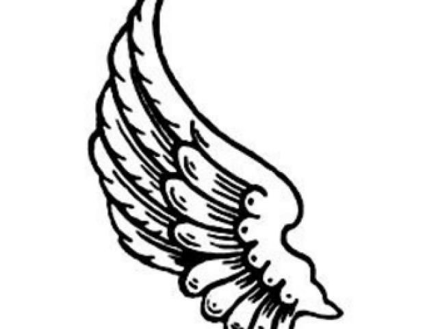 640x480 Angel Wings With Halo Drawings