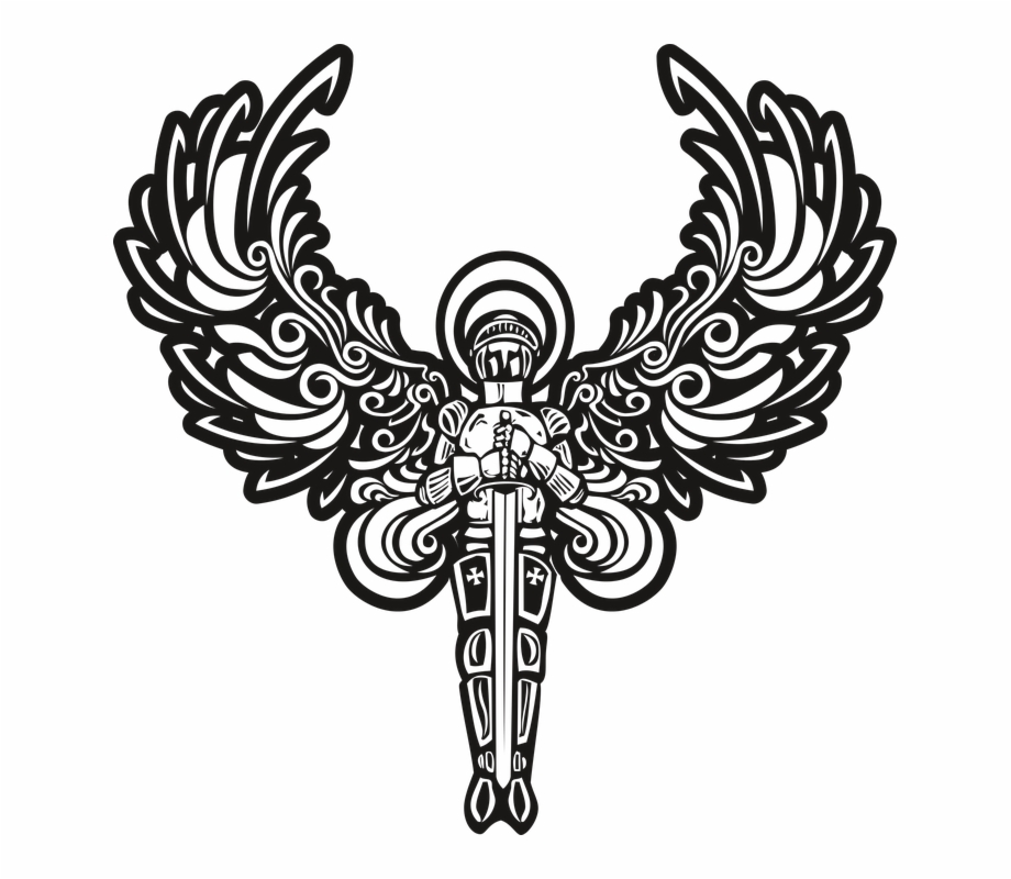 920x800 Halo Clipart Angel Wing