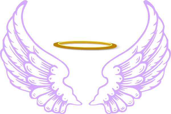600x401 Angel Wings And Halo Clip Art Clipart Backgrounds Angel Wings