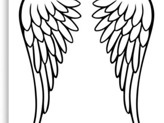 640x480 Angel Line Drawing