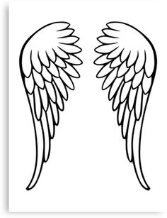 236x307 Collection Of 'angel Wings Line Drawing' Download More Than