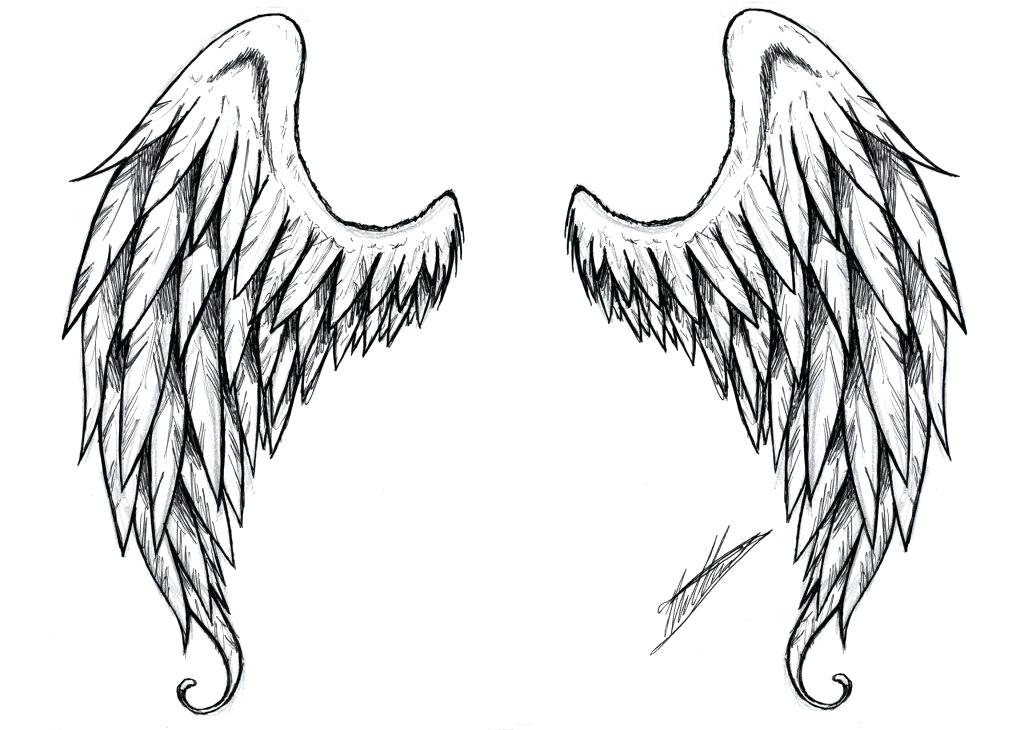 1024x730 Easy Angels To Draw Angel Line Drawing How To Draw Easy Angel