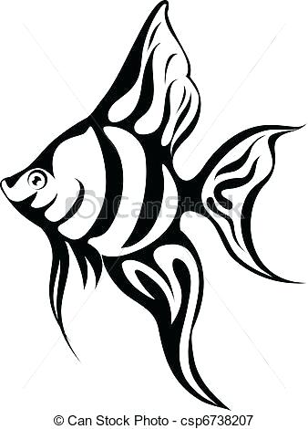 338x470 Angel Fish Drawing Angel Fish Drawing Angelfish Step