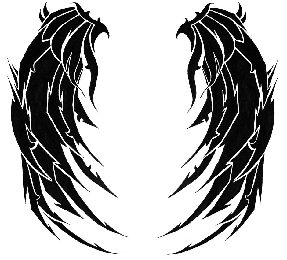 940x850 Wings Drawing Death For Free Download