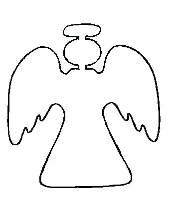 345x400 Angel Drawing Template Drawings Free Download Premium Templates