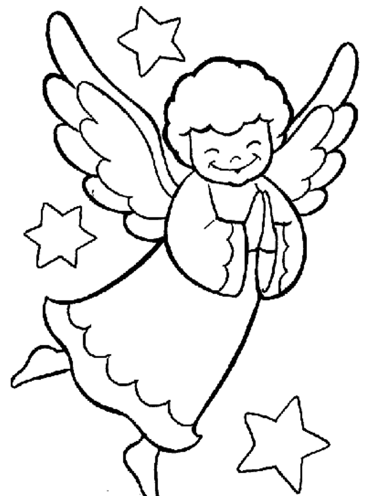 764x1024 Huge Collection Of 'christmas Angel Drawing' Download More Than