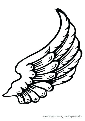 339x480 Angel Drawing Template
