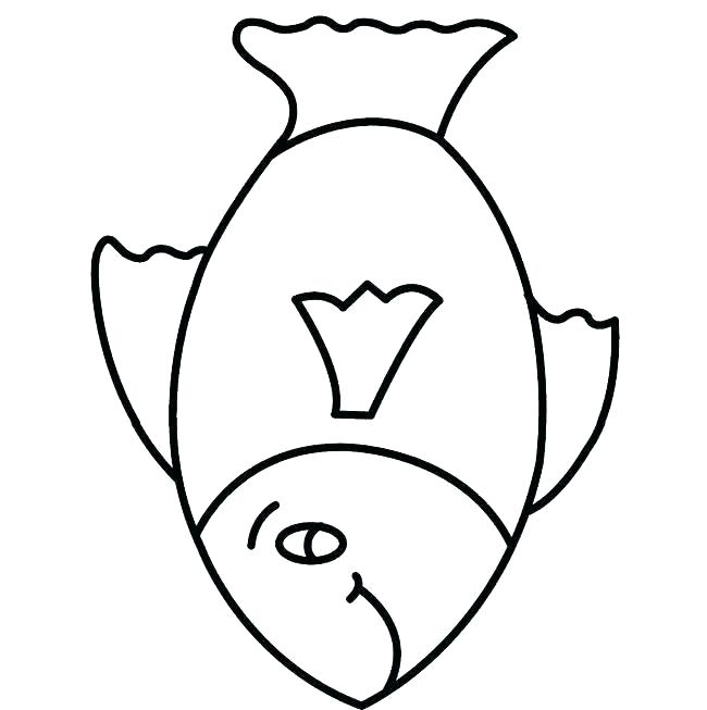 650x653 Simple Fish Outline Fish Outline Coloring
