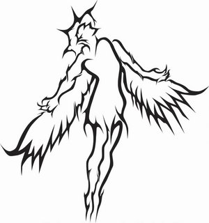300x320 Angel Tattoo Meaning, Ideas And Images Gallery