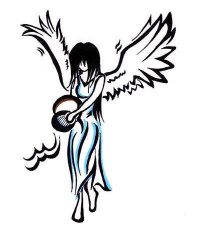 400x490 aquarius angel tattoo design tattoo ideas