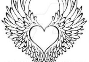 300x210 Drawing Of A Heart With Angel Wings Angel Wings Tattoos Tattoos