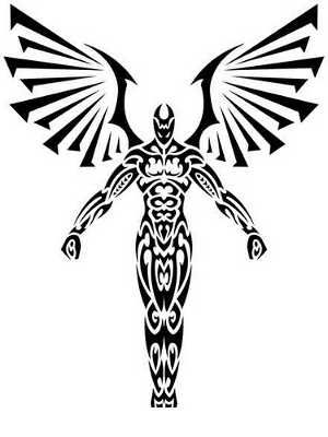 300x400 tribal angels tattoos tattoo ideas tribal tattoos, tattoos